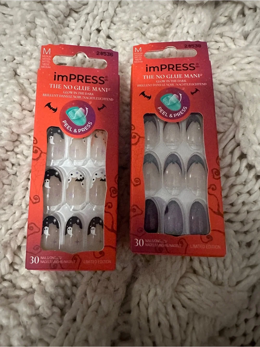 imPRESS Ghost & Purple Ombre No-Glue Press-On Nails